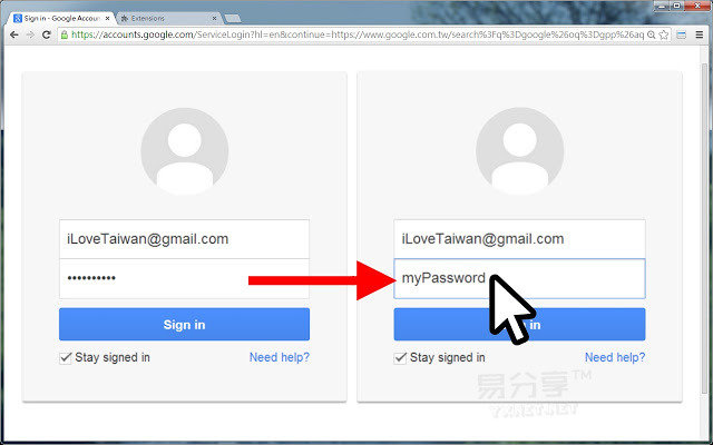 ShowPassword-浏览器明文显示密码扩展插件